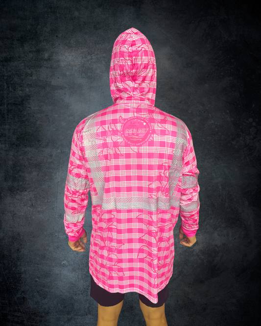 Pink Palaka Reflective Hoodie