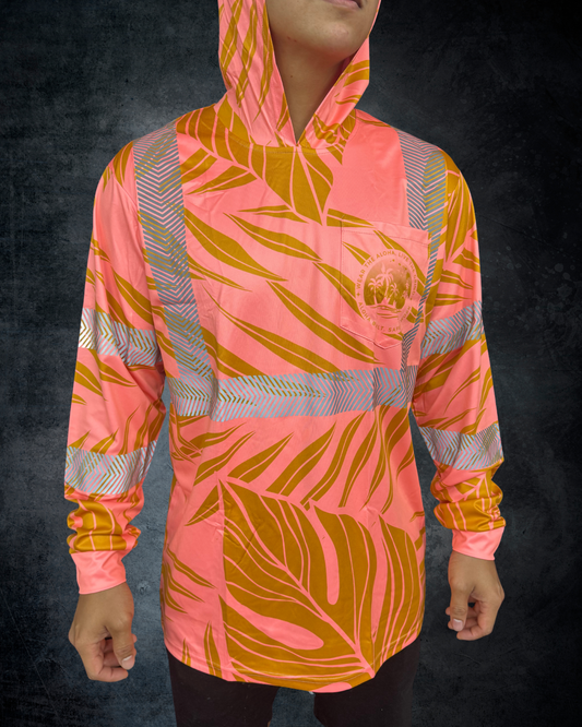 Tropical Peach Reflective Hoodie
