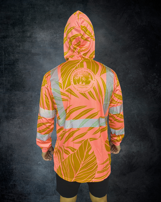 Tropical Peach Reflective Hoodie