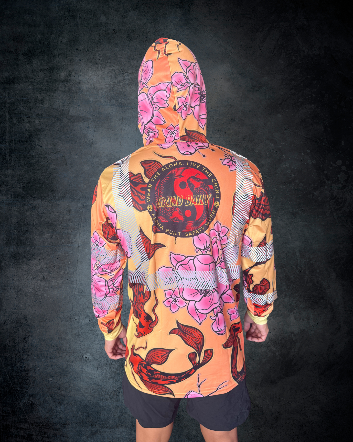 Crimson Koi Reflective Hoodie