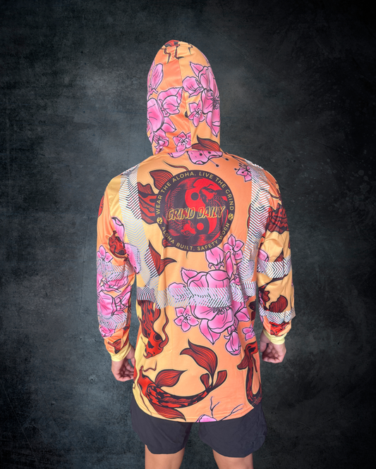 Crimson Koi Reflective Hoodie