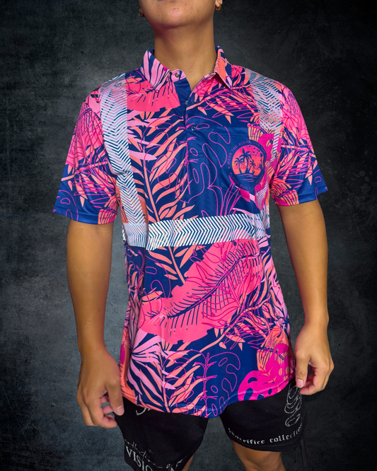 Tropical Dusk Reflective Polo