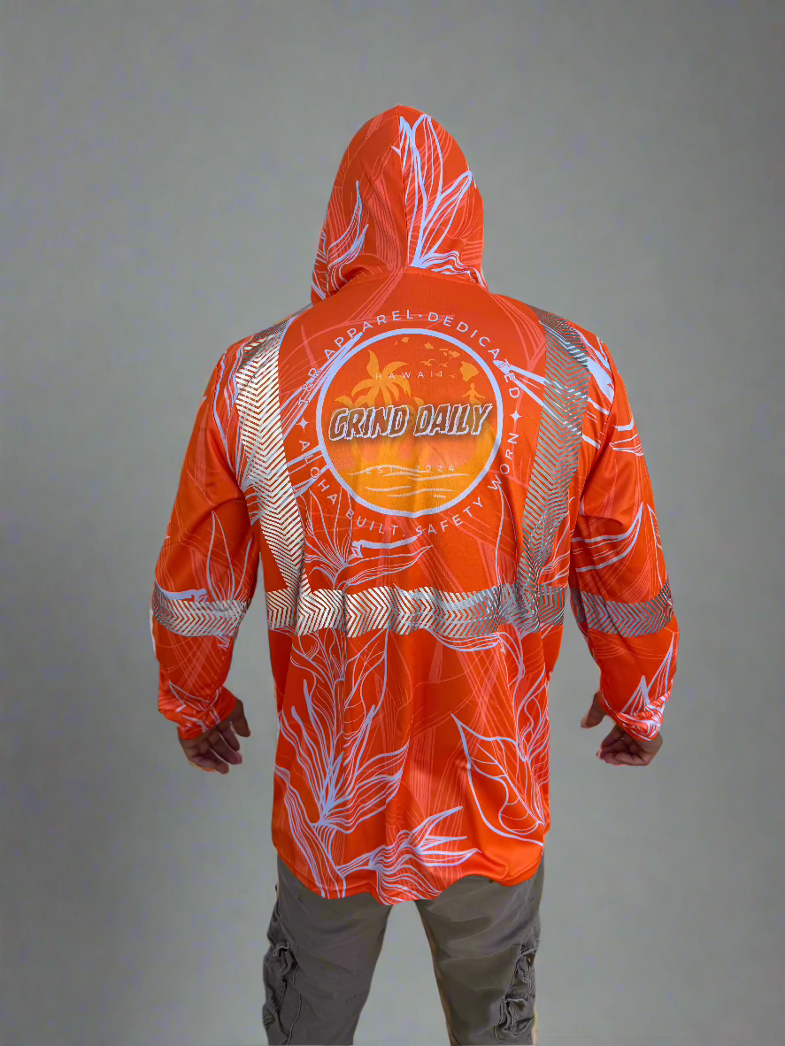 Orange BOP Reflective Hoodie
