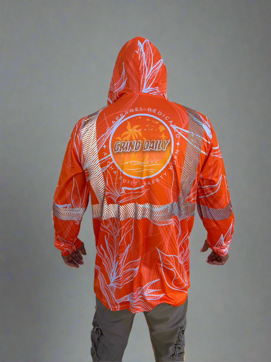 Orange BOP Reflective Hoodie