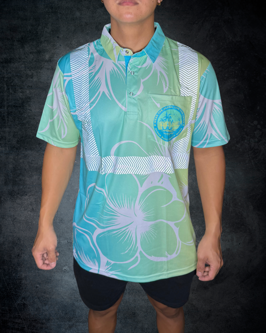 Pacific Plumeria Reflective Polo
