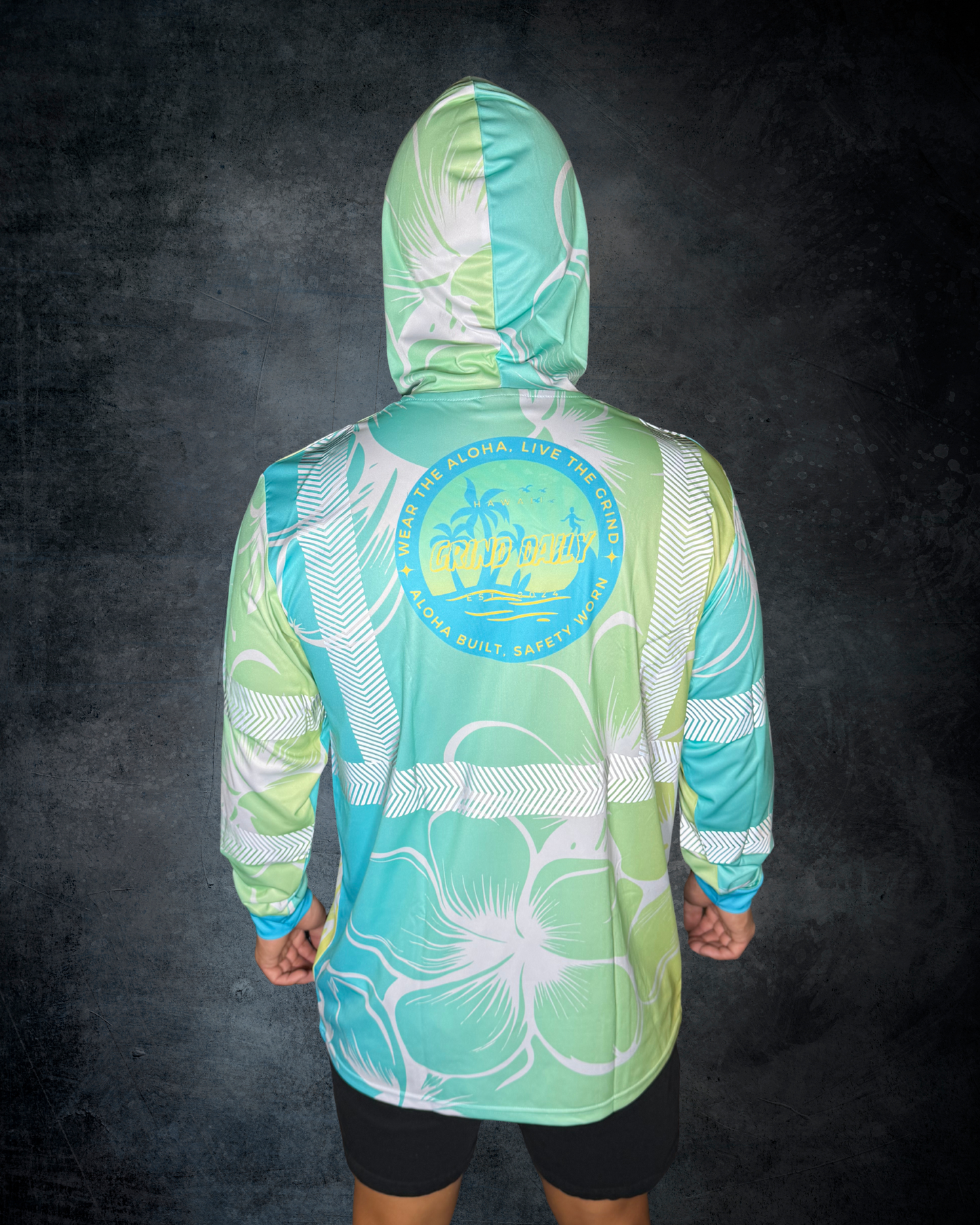 Pacific Plumeria Reflective Hoodie