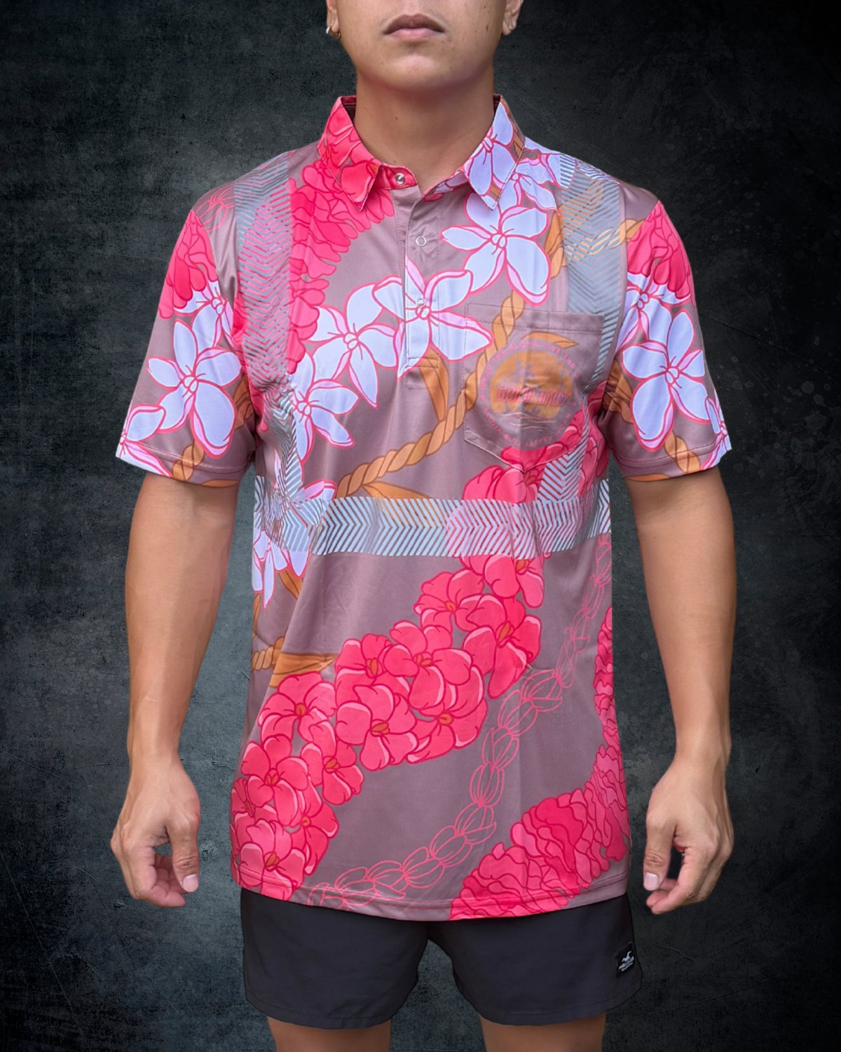 Cocoa Bloom Reflective Polo