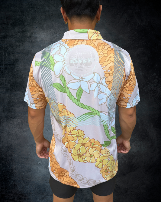 Golden Bloom Reflective Polo
