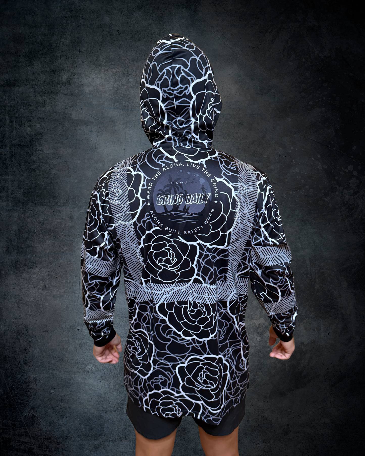 Black Gardenia Reflective Hoodie