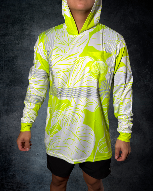 Kalo Green Reflective Hoodie