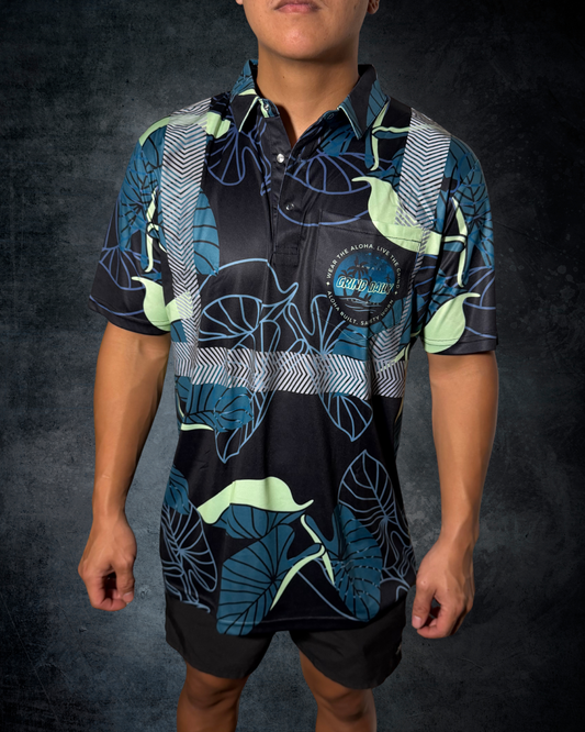 Kalo Leaf Reflective Polo
